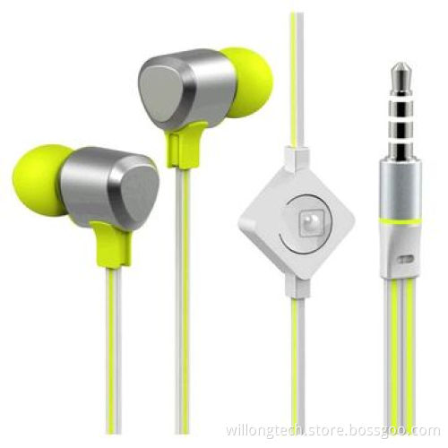 3.5mm Jack Microphone Earphone with Double Color Wired, for iPod/iPad